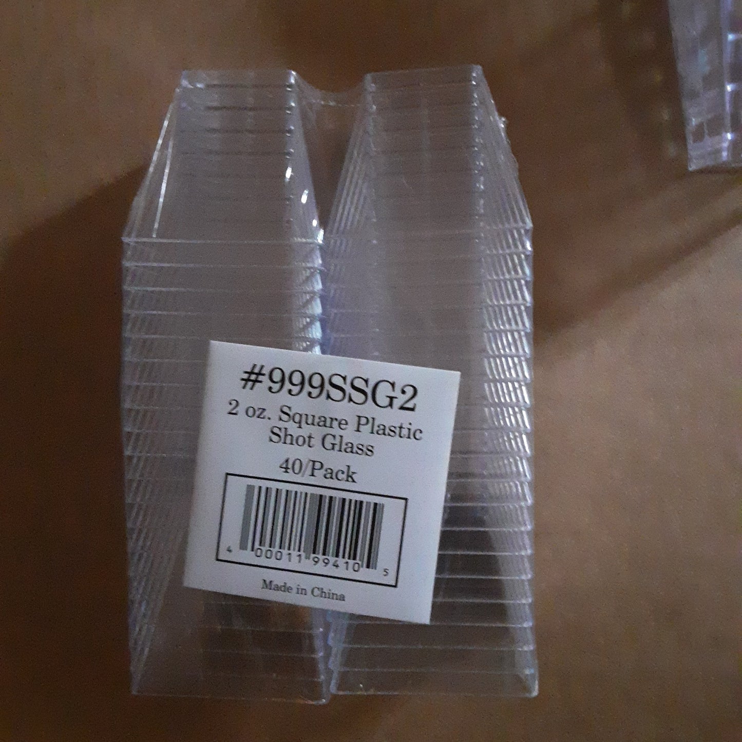 Mini Vaso cuadrado de 2 oz 40 unidades