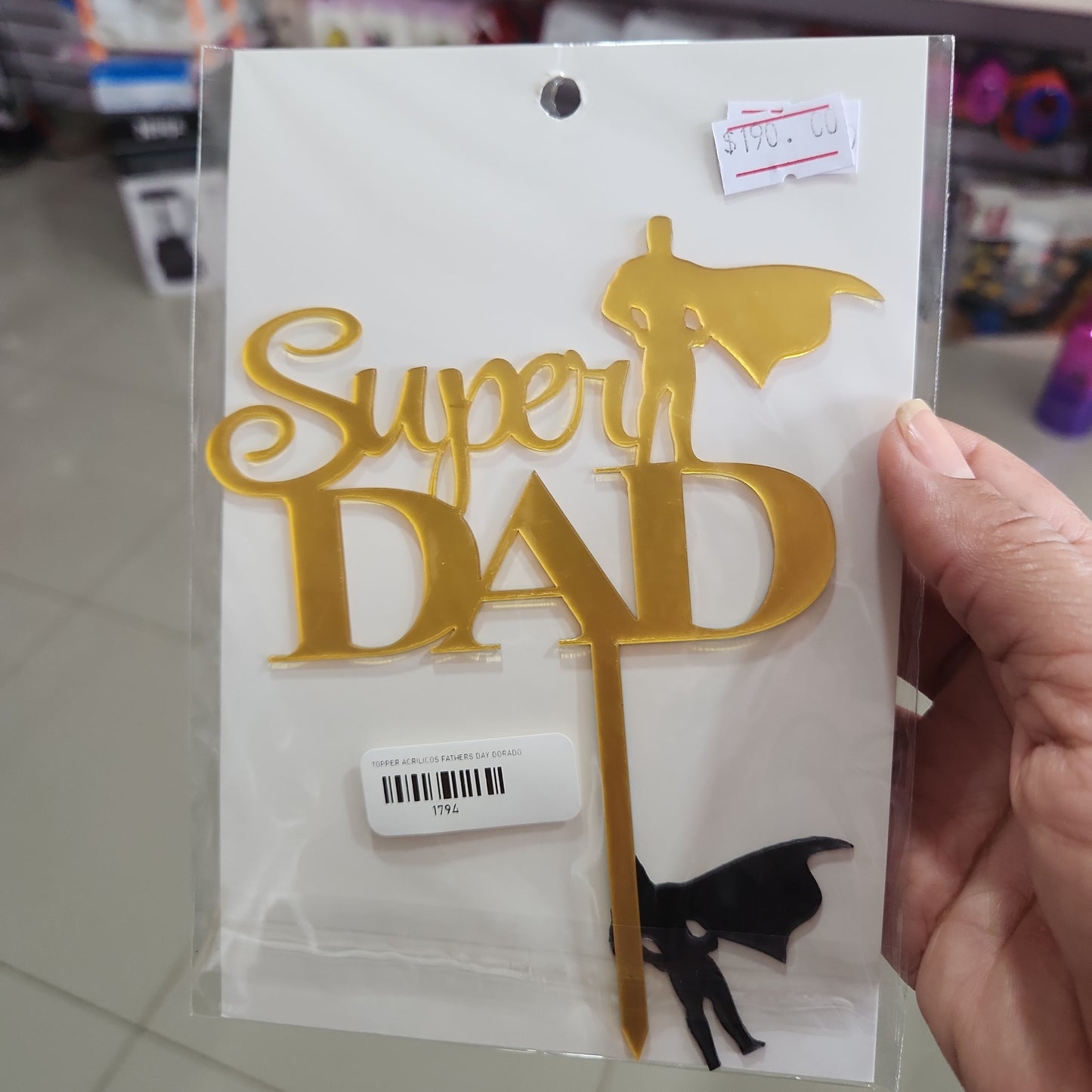 Topper de super papa