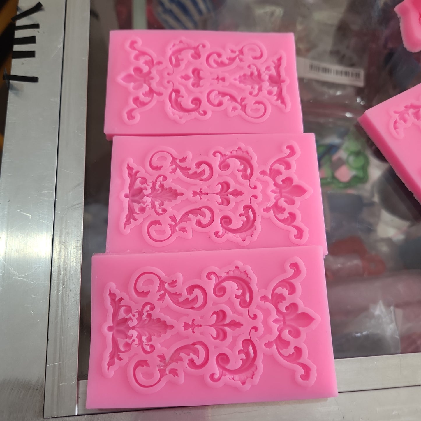 Molde de silicona de encaje