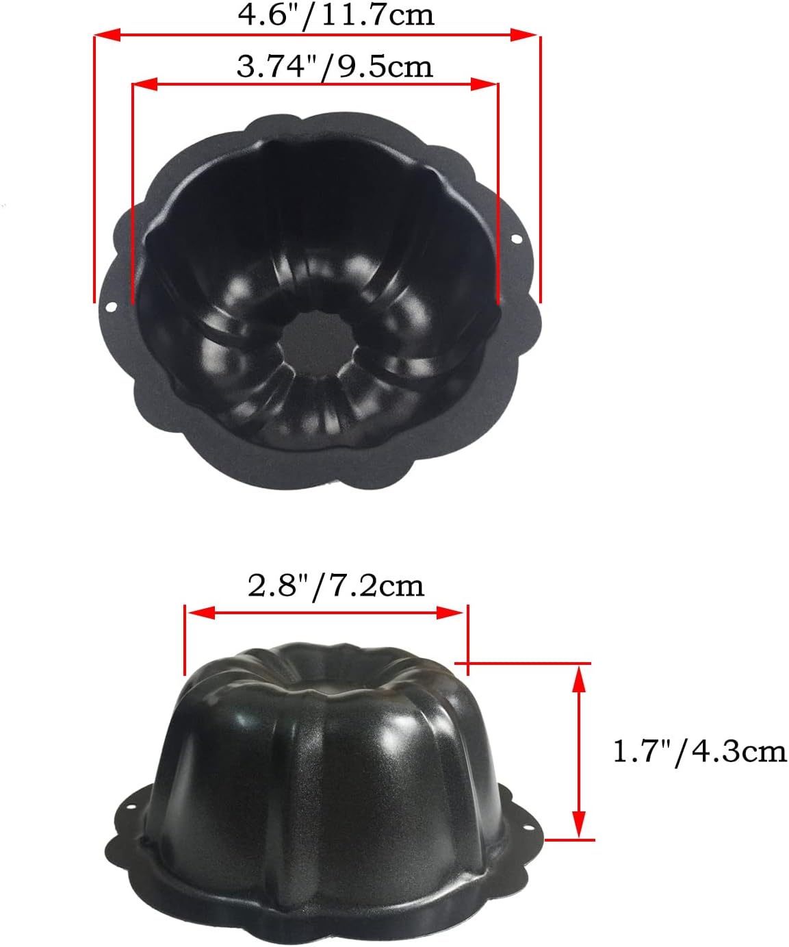 Mini Molden Para tarta 4 pulgadas