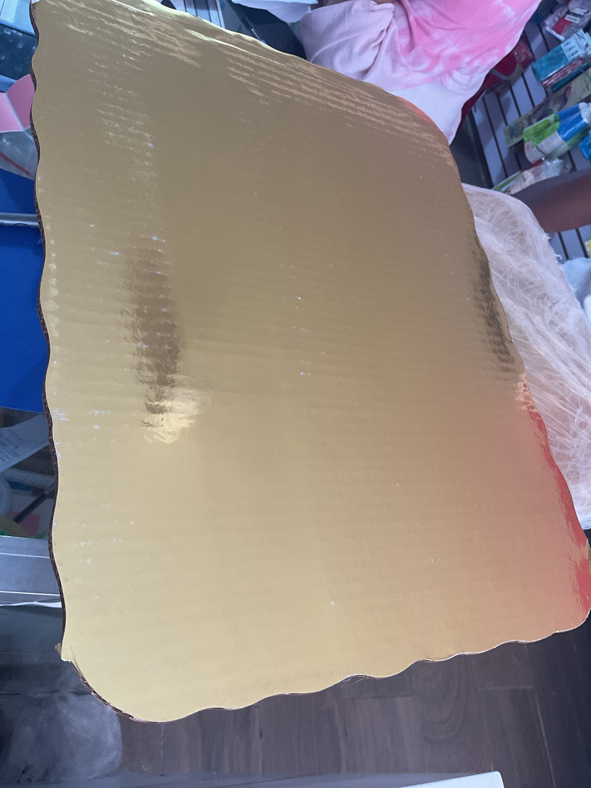 Redondete rectangular dorado 20x6