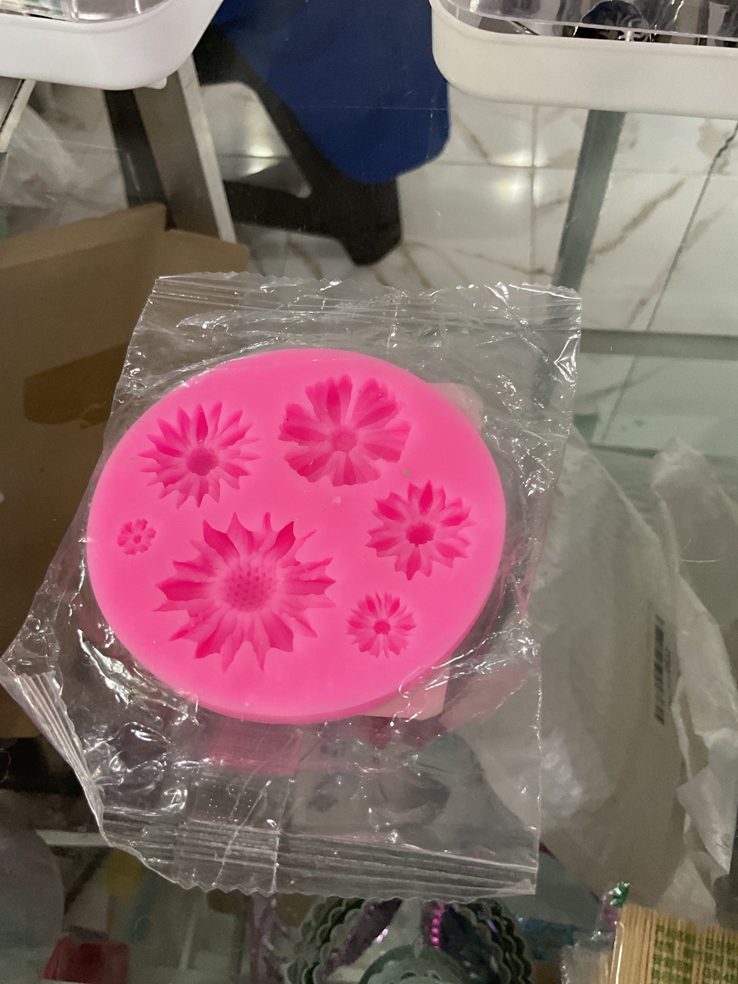 Flores de silicone
