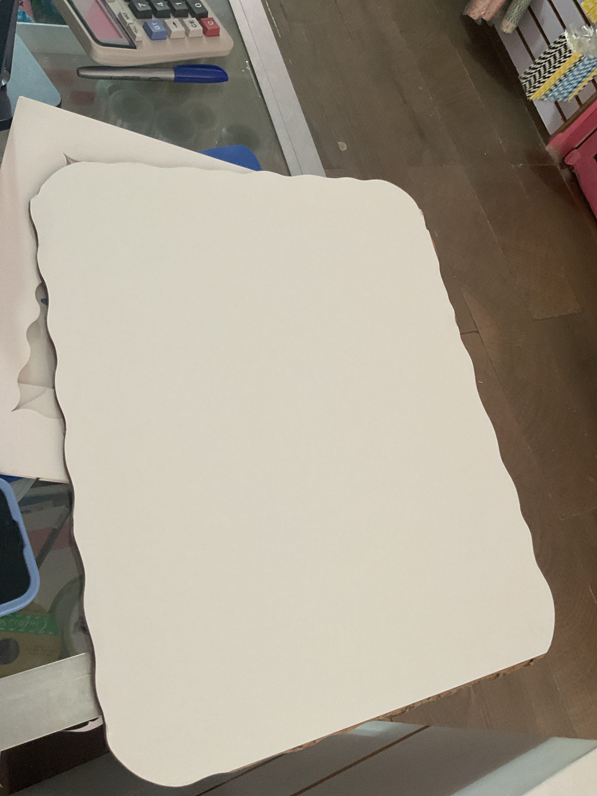 Redondete rectangular blanco 20x6
