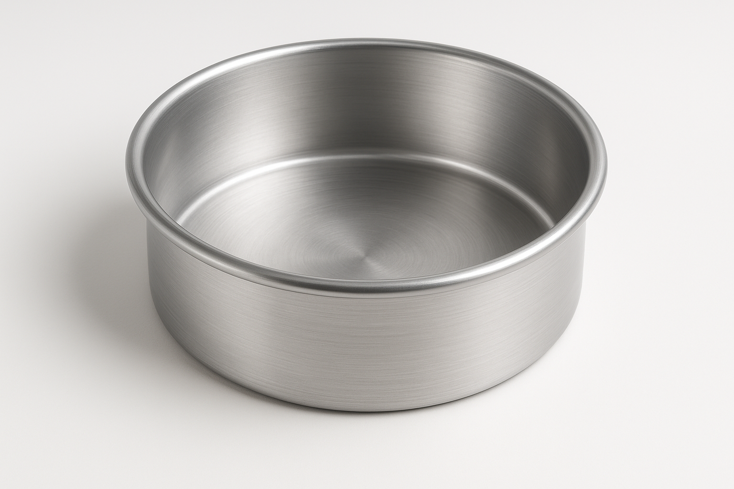 Molde redondo liso de aluminio - foto profesional