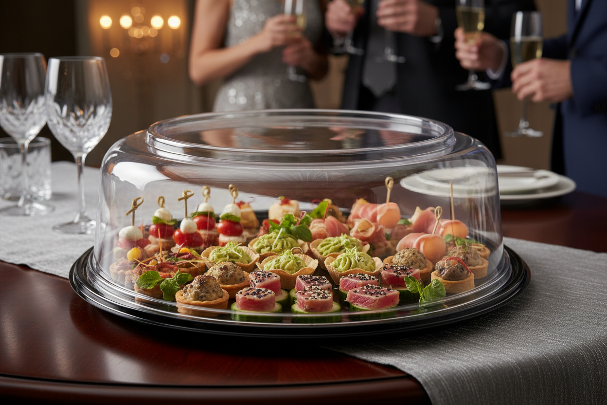 Presentación lifestyle con alimentos