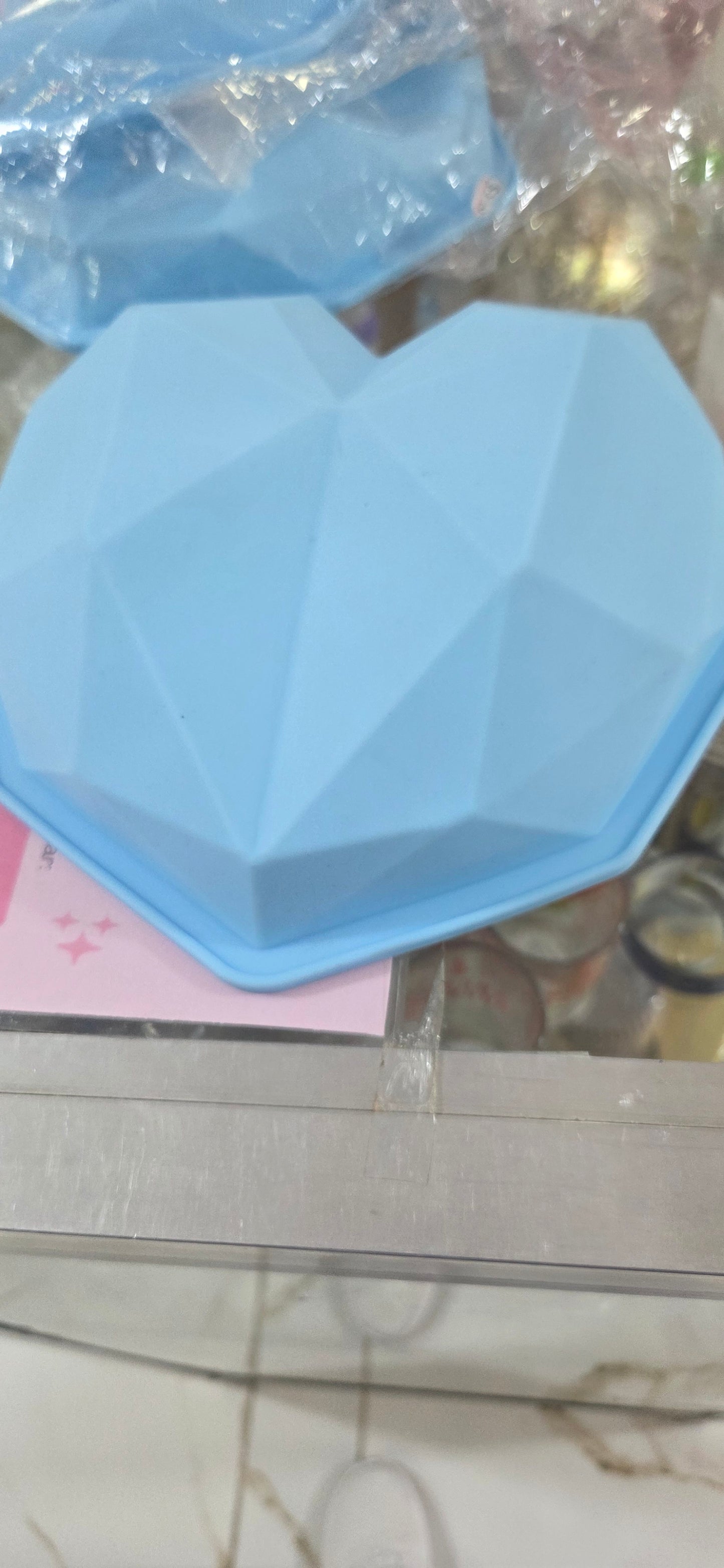 Molde de silicone de corazon