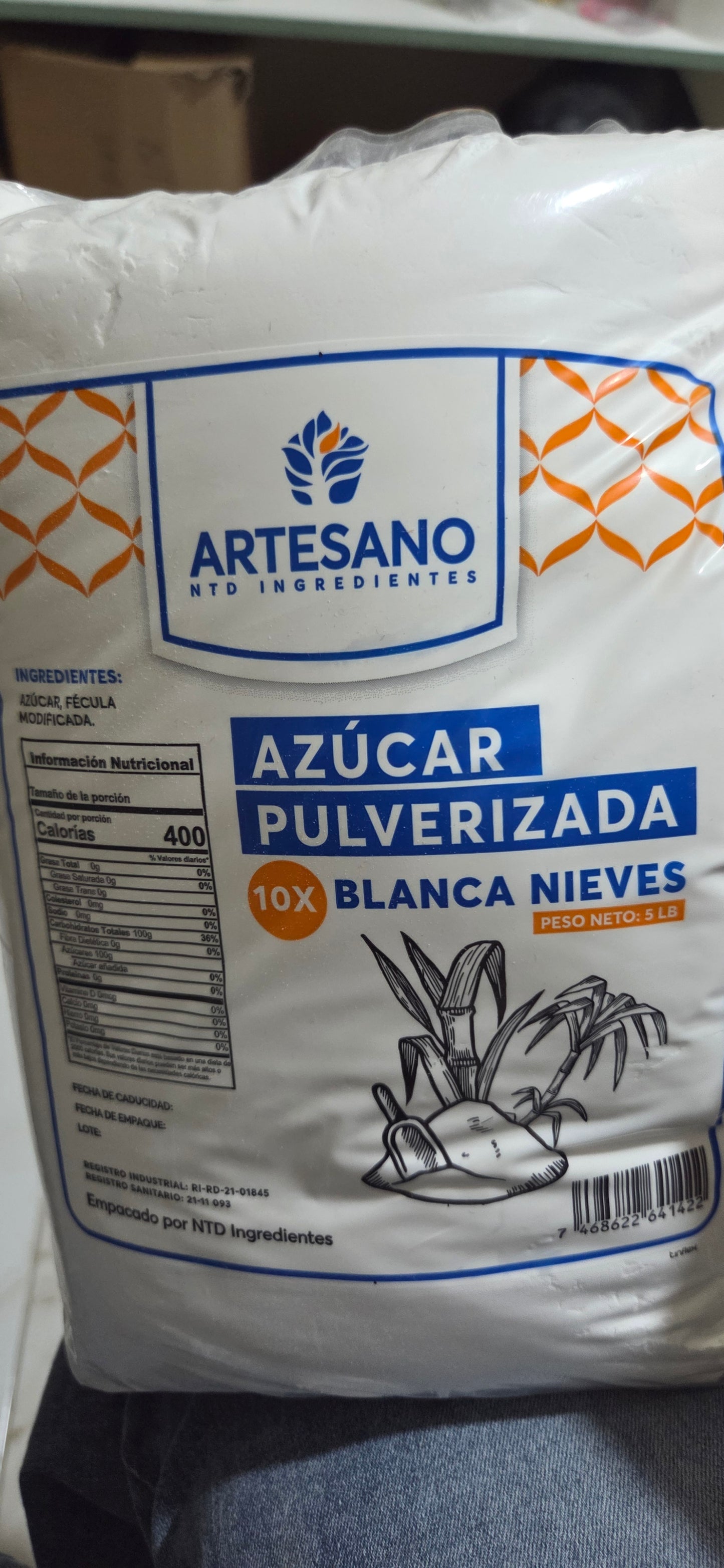 Azucar polvorizada 5 libra