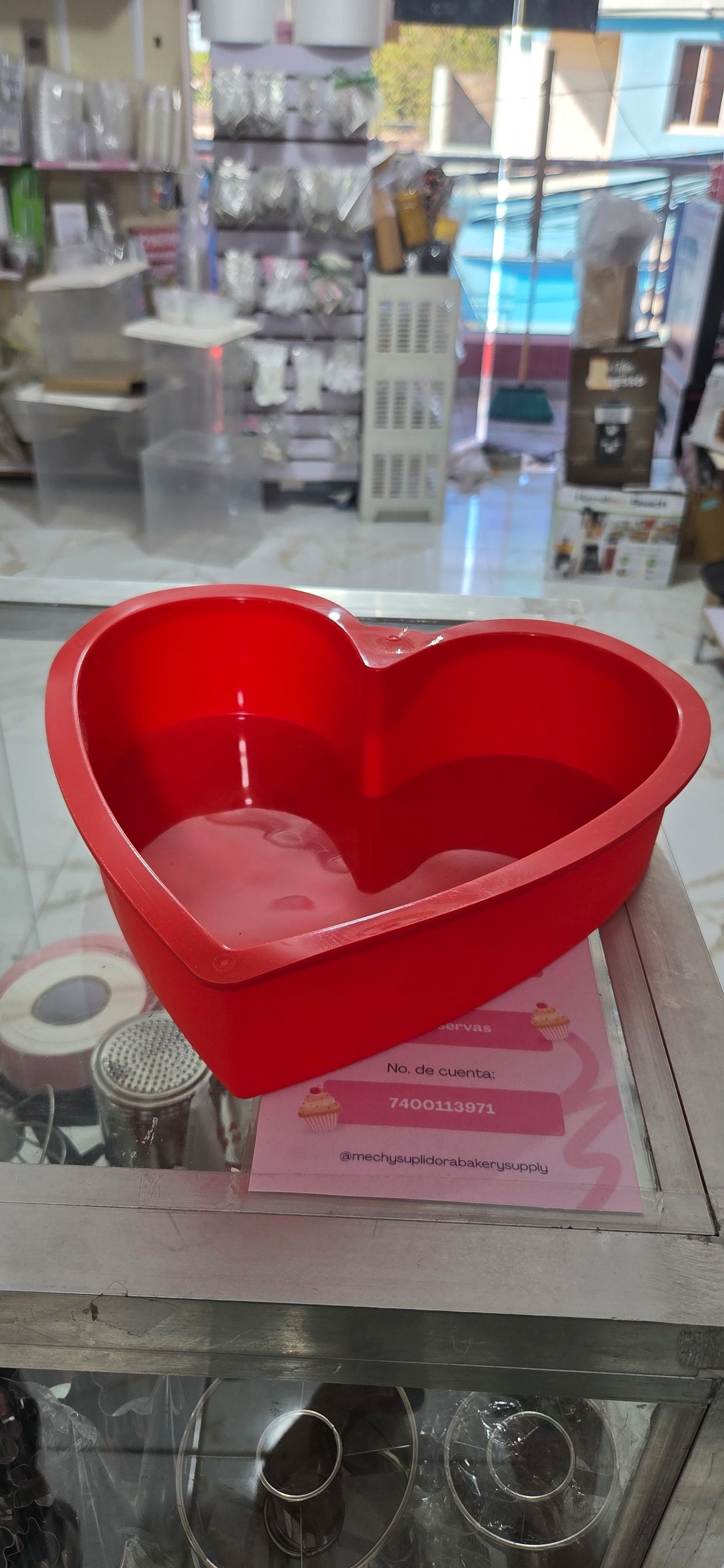 Molde de silicona de corazon