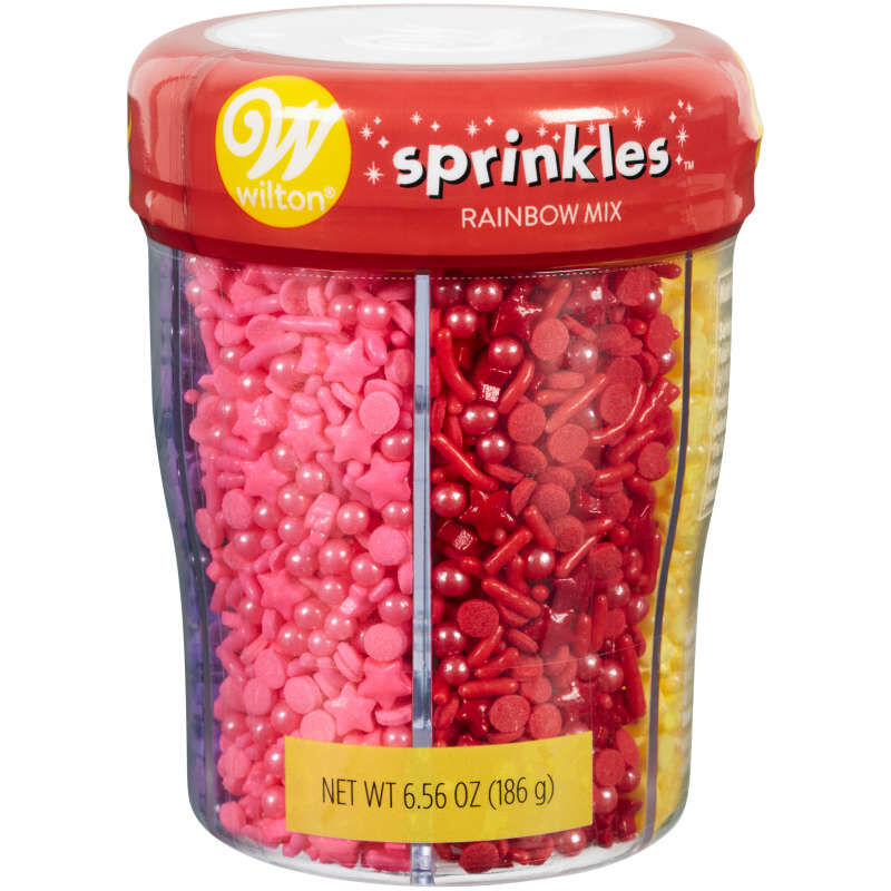 Mezcla de chispas Rainbow Medley de 6 celdas con tapa giratoria, 6.56 oz.