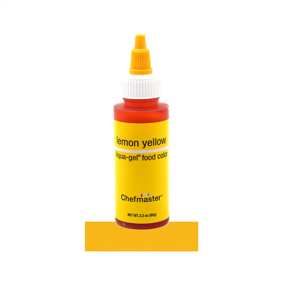 Chefmaster Limón Amarillo Liqua-Gel Food Color, 2.3 oz.