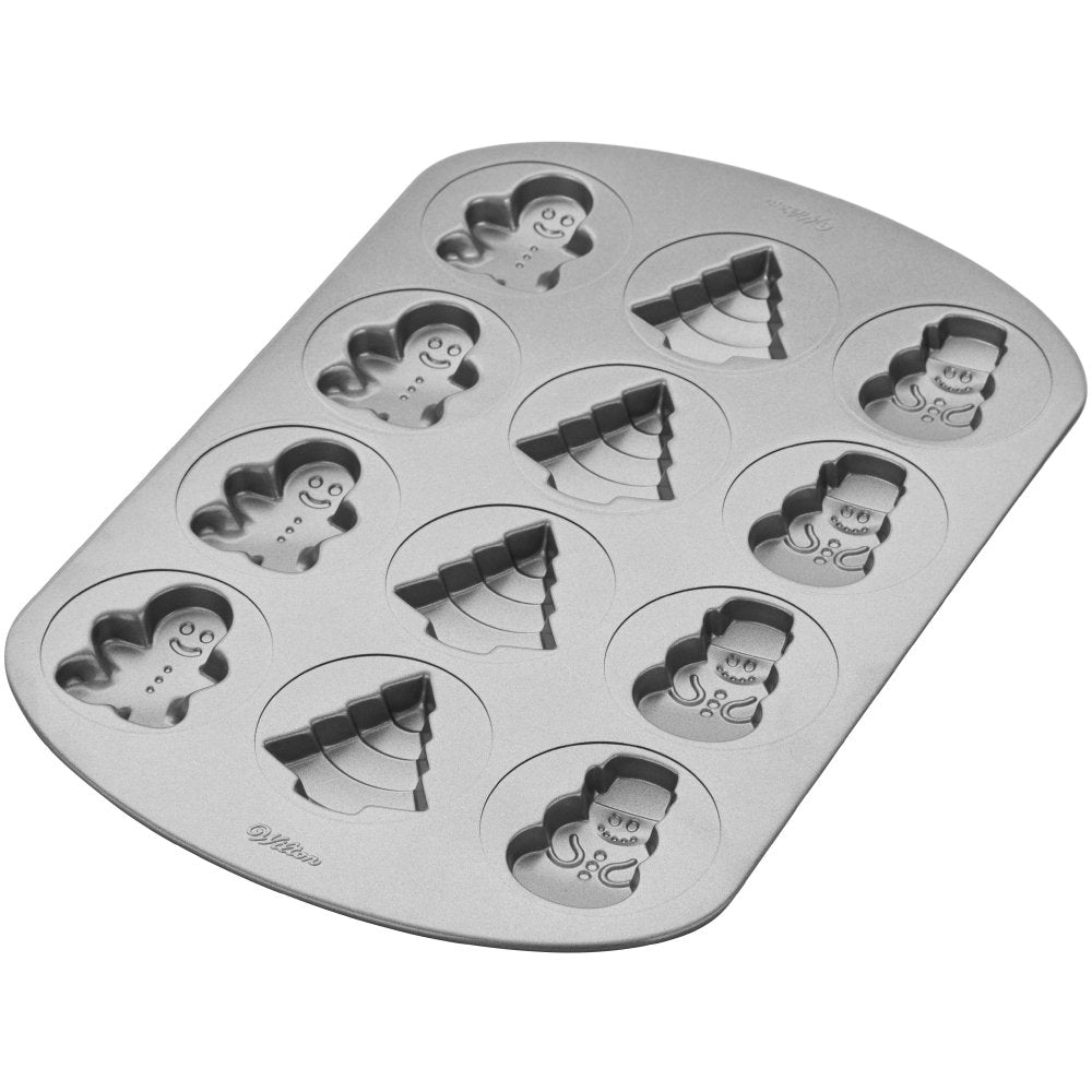 Molde Antiadherente para Galletas 12 Cavidades