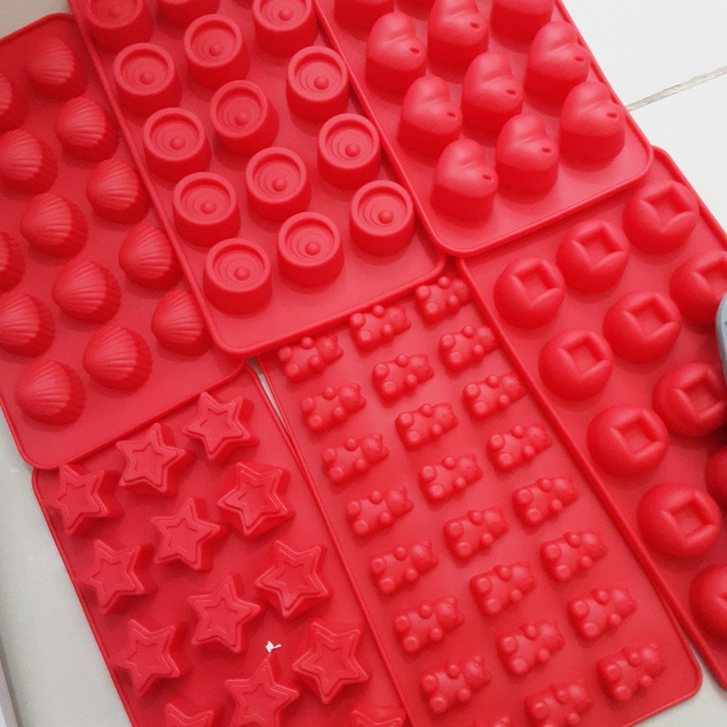 Molde silicona variado rojo