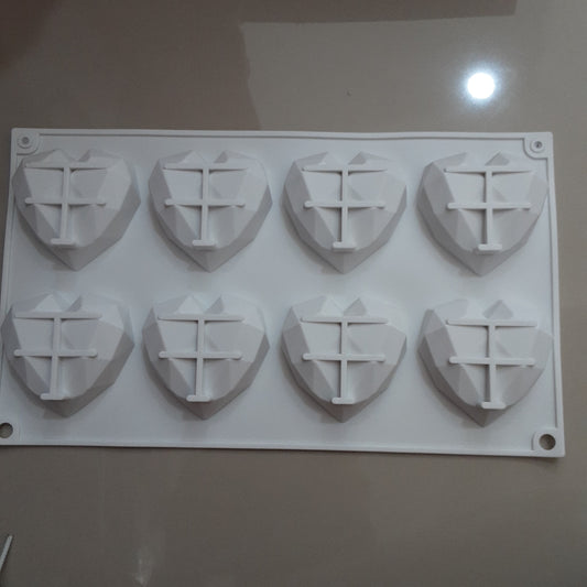 Molde de corazon blanco