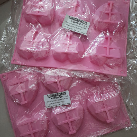 Molde de corazon rosado