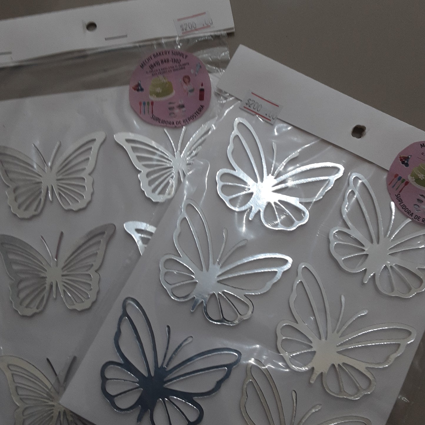 Mariposas plateadas