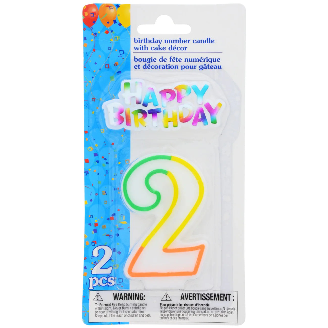 Velas Happy Birthday con decoración para pastel, 2 u. Conjuntos