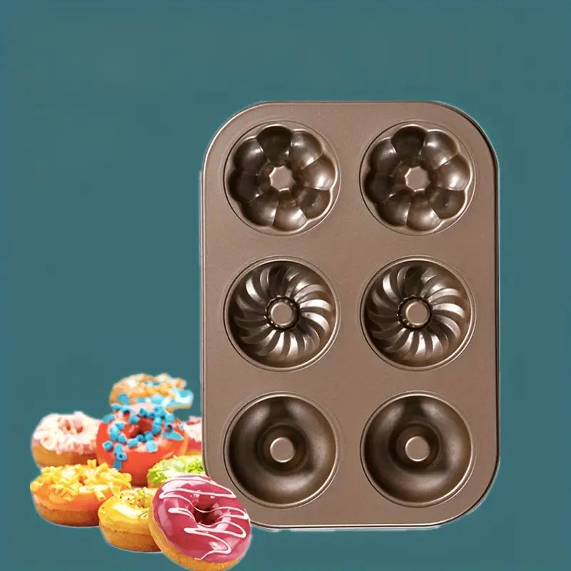 molde para hornear donas 6 cavidades