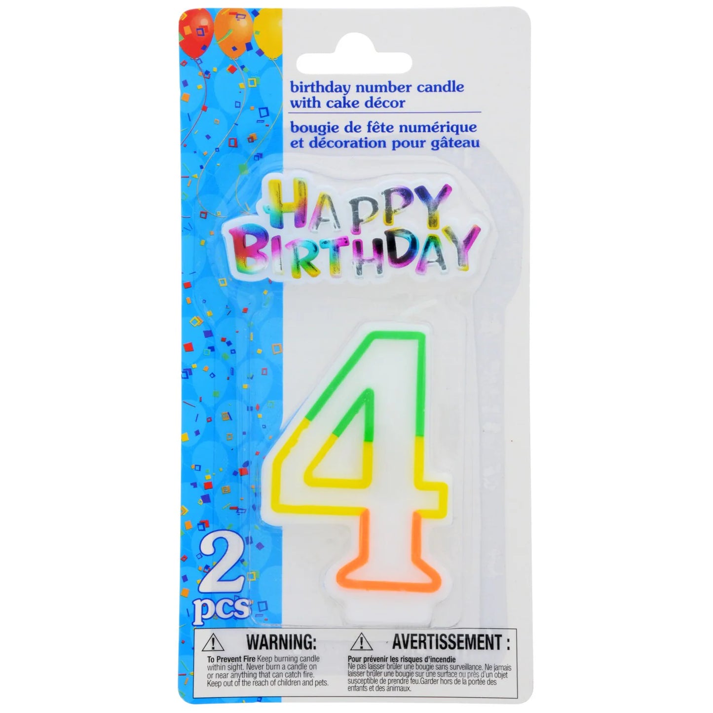 Velas Happy Birthday con decoración para pastel, 2 u. Conjuntos