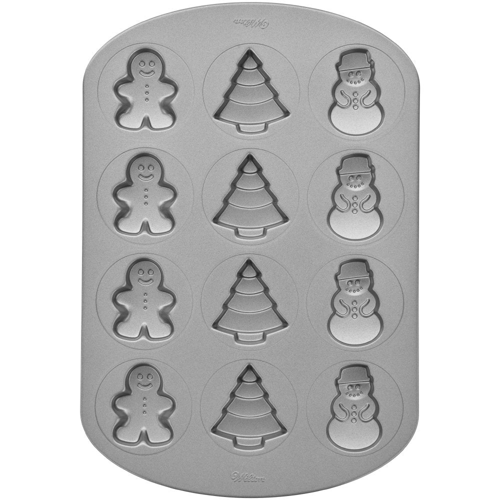 Molde Antiadherente para Galletas 12 Cavidades