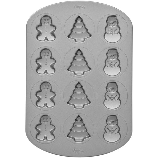 Molde Antiadherente para Galletas 12 Cavidades