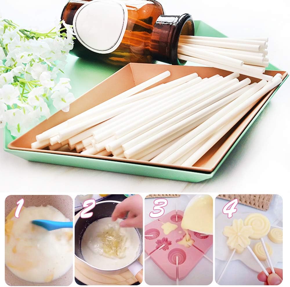 palo cake pop para paletas de papel 6" x 5/32"