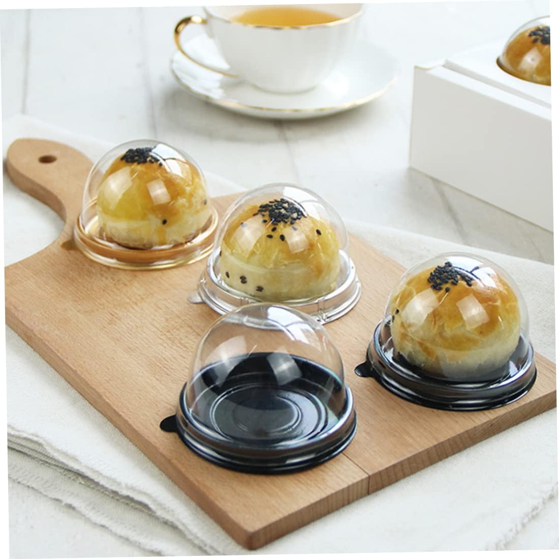 ENVASE PARA POSTRES DE FORMA DE CUPULA 2 X 2