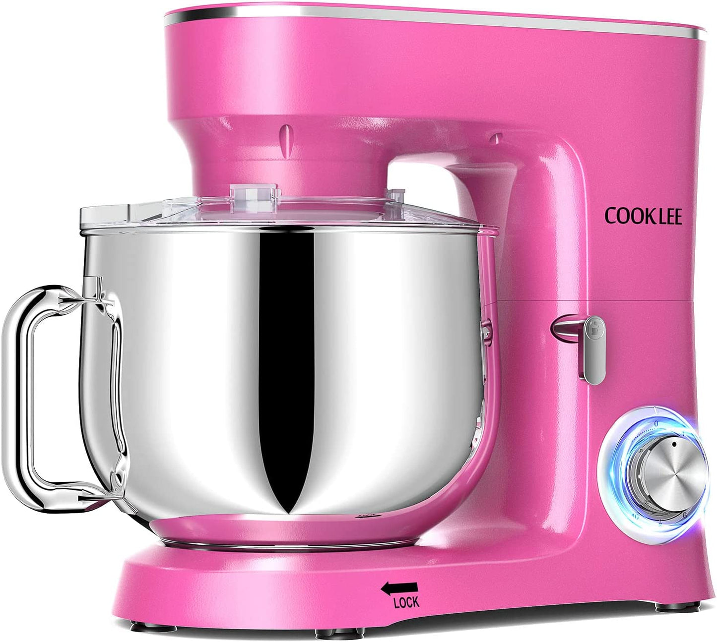 Batidora de pie COOKLEE, 9.5 Qt. Batidora de cocina eléctrica de 660 W y 10 velocidades