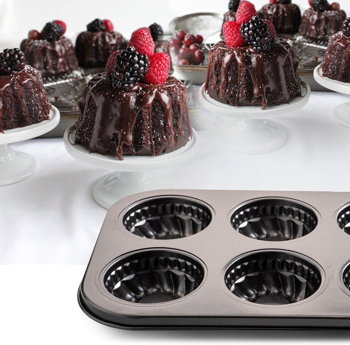 Mini molde para tartas 6 cavidades