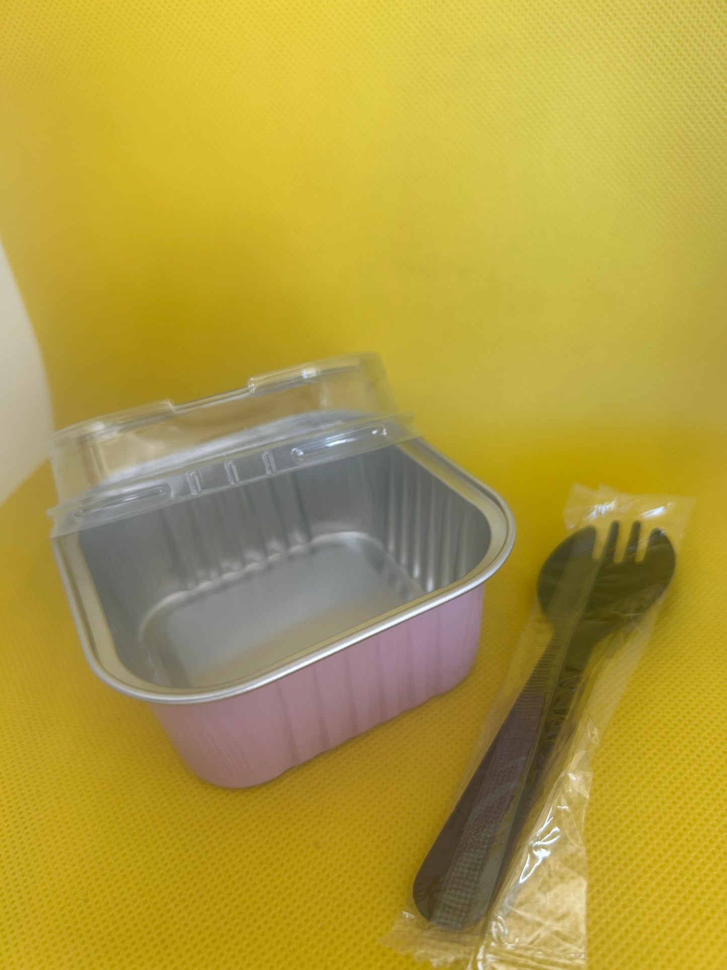 Envase para Porcione Cuadrado Rosado 5 oz