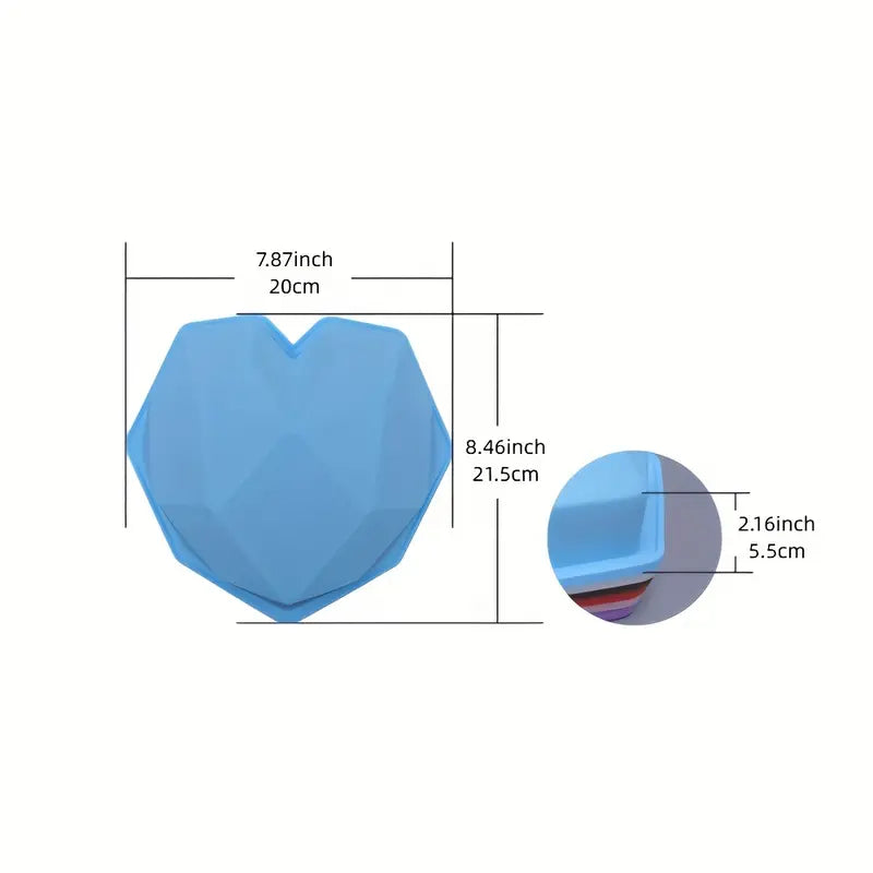 Molde de silicona Corazon para pastel de 1 pieza