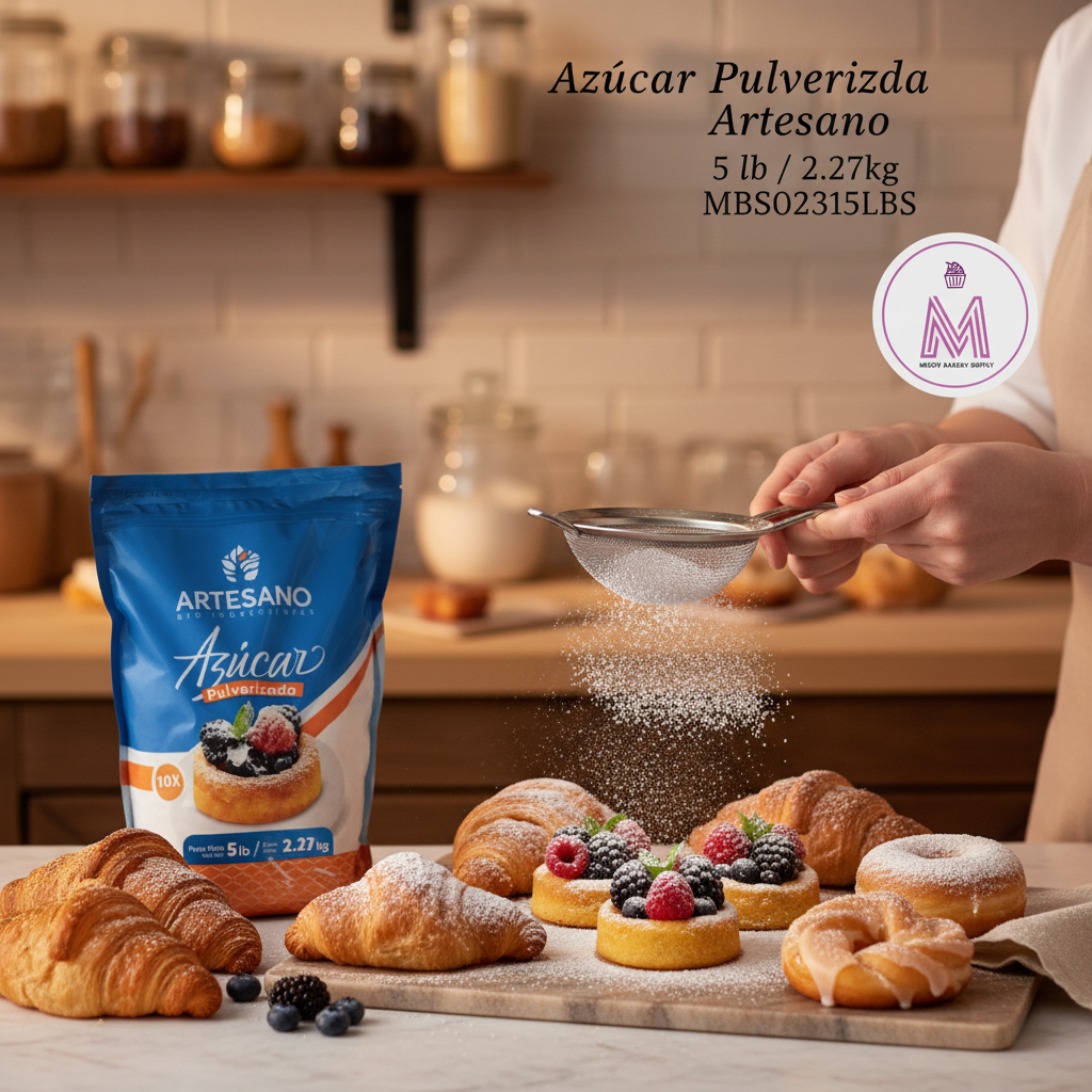 Azúcar Pulverizada Artesano - SKU MBS02315LBS - Mechy Bakery Supply