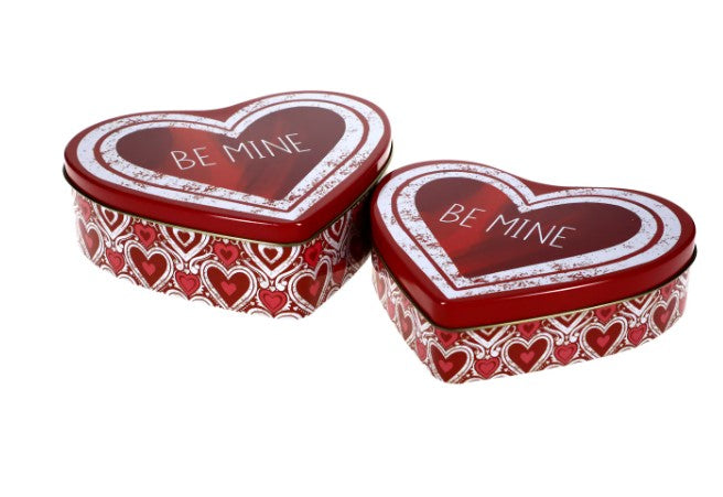 Latas para San Valentin de forma de Corazon
