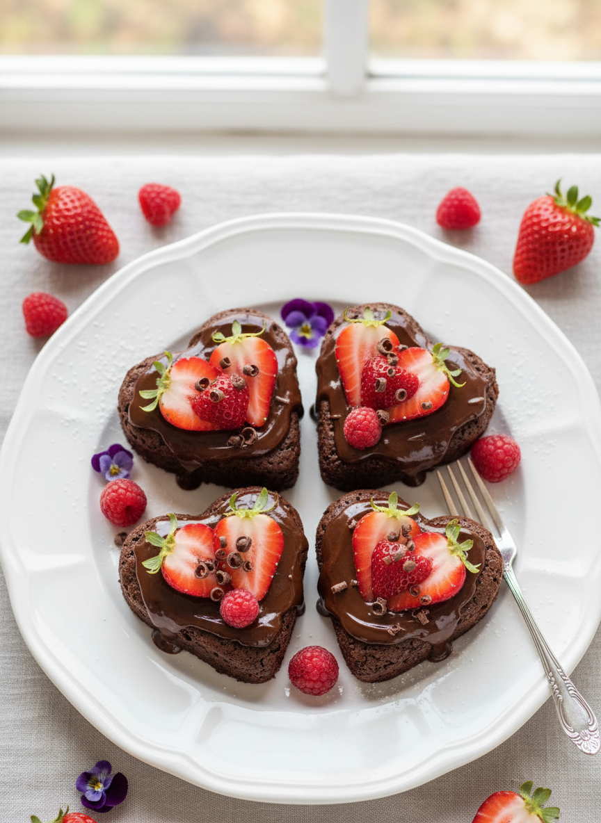 Brownies románticos