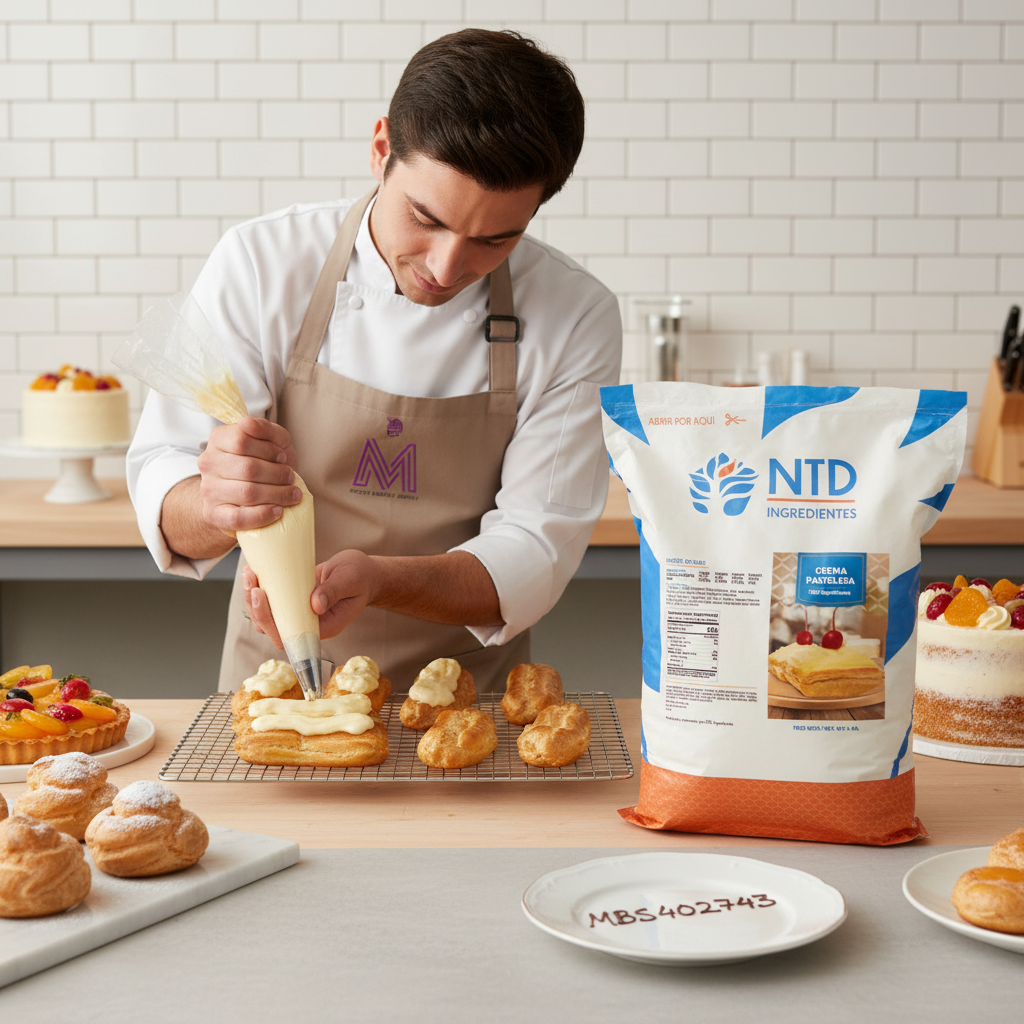 Crema Pastelera 4 lb - Social Media con Logo