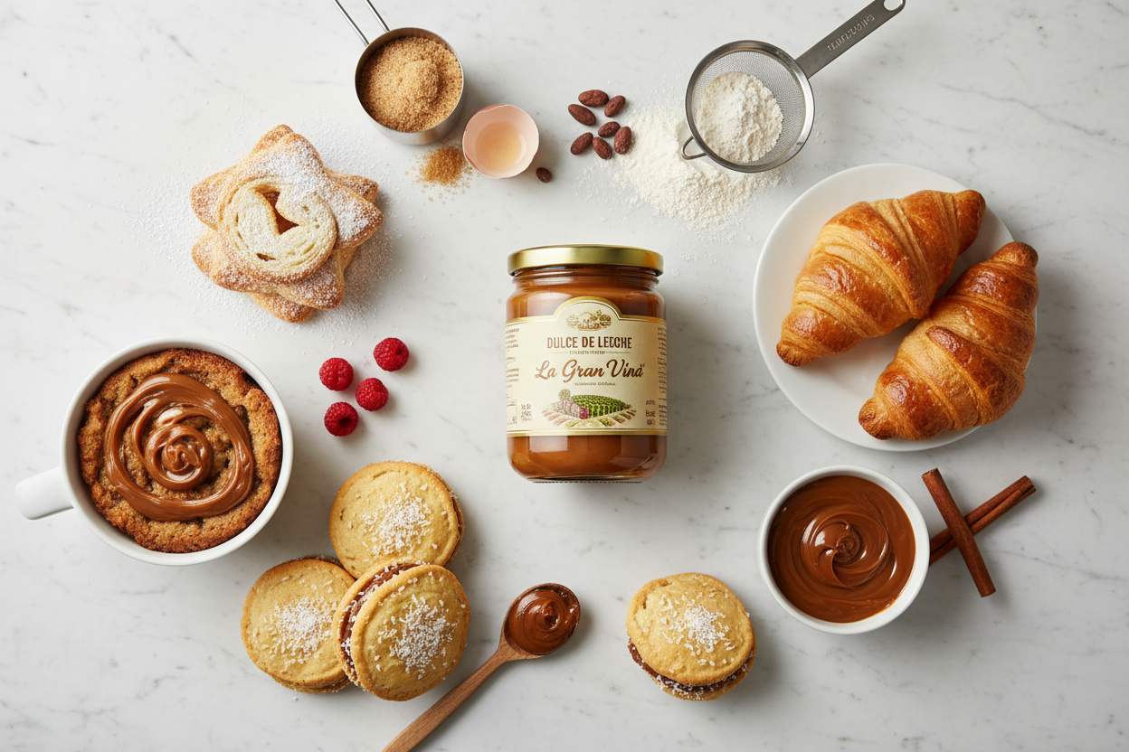 Dulce de Leche flat lay