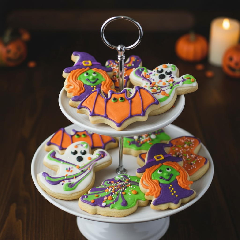 Galletas de Halloween coloridas