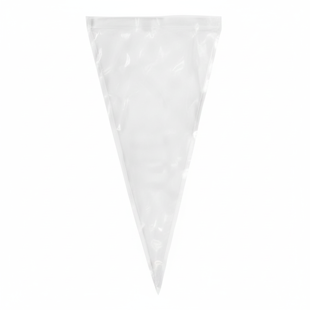 Manga desechable transparente