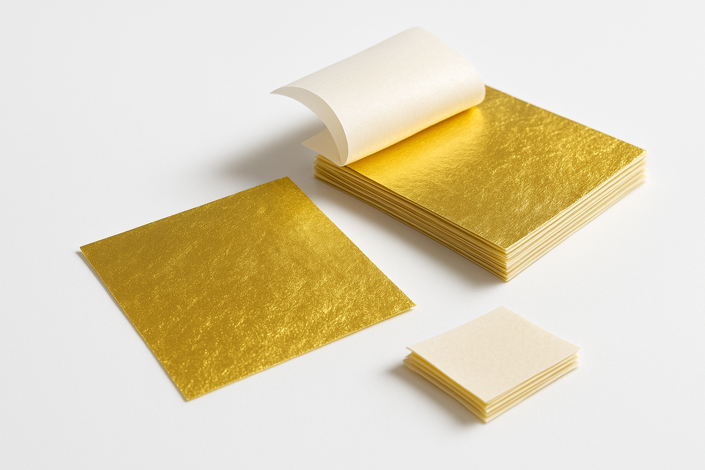 Papel comestible dorado