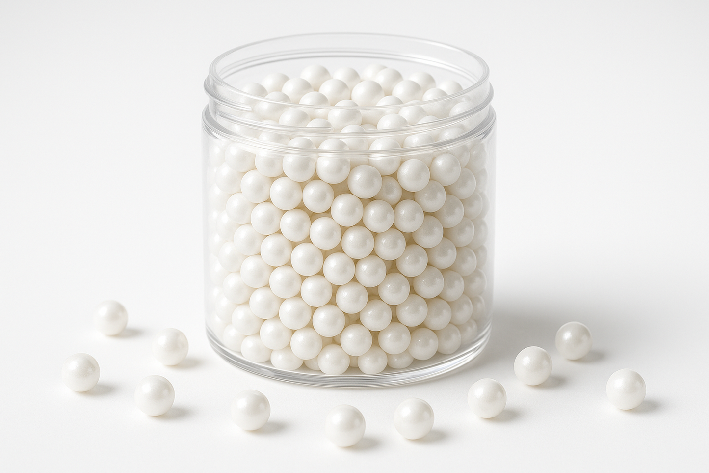 Perlas de Azúcar Blanca - Foto Profesional