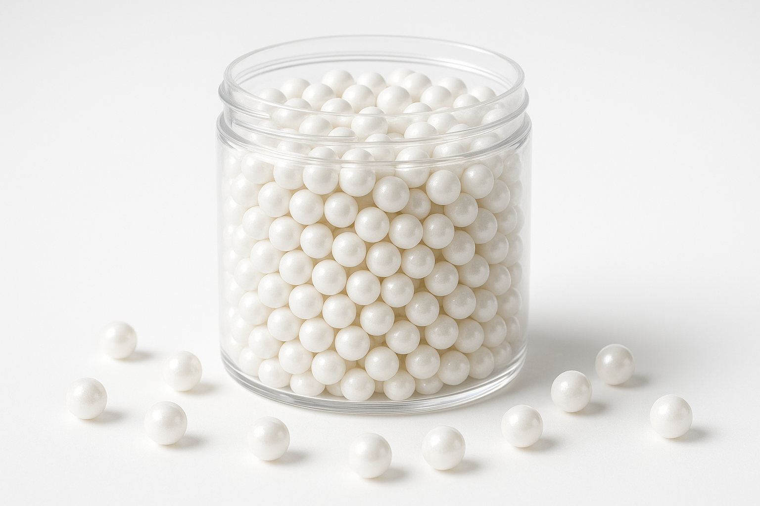 Perlas de Azúcar Blanca - Foto Profesional