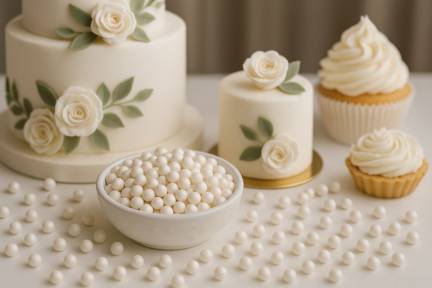 Perlas de Azúcar Blanca - Repostería de Lujo