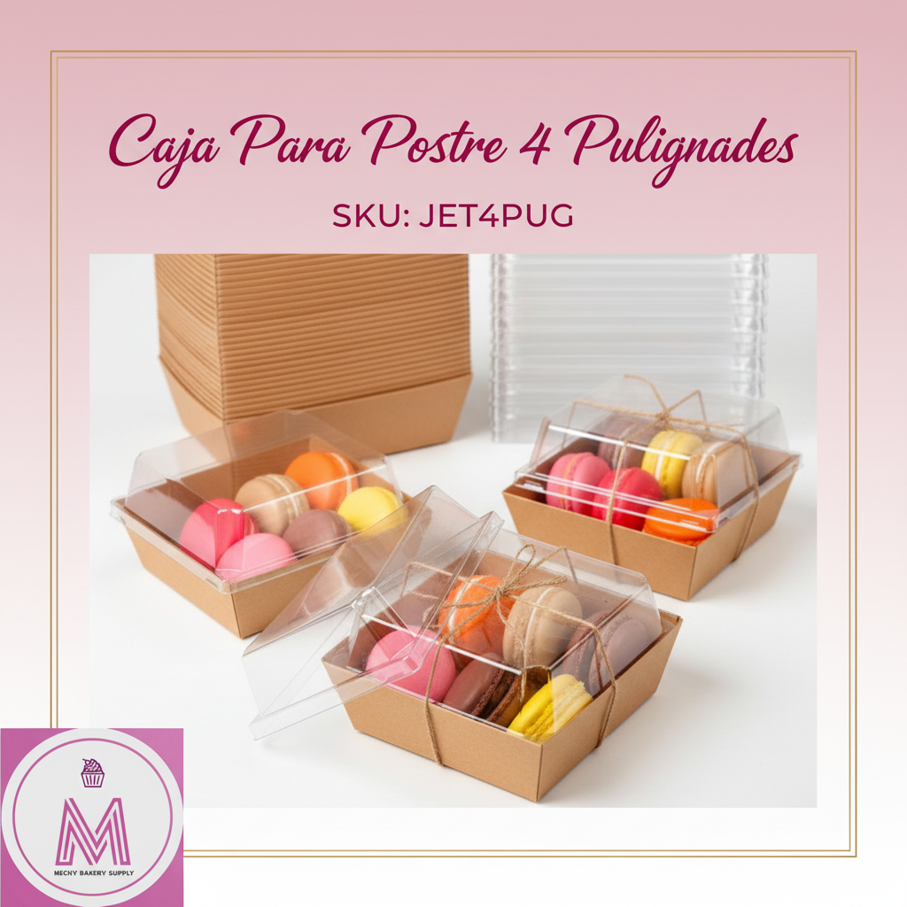 Publicación redes sociales - Caja Para Postre 4 Pulgadas