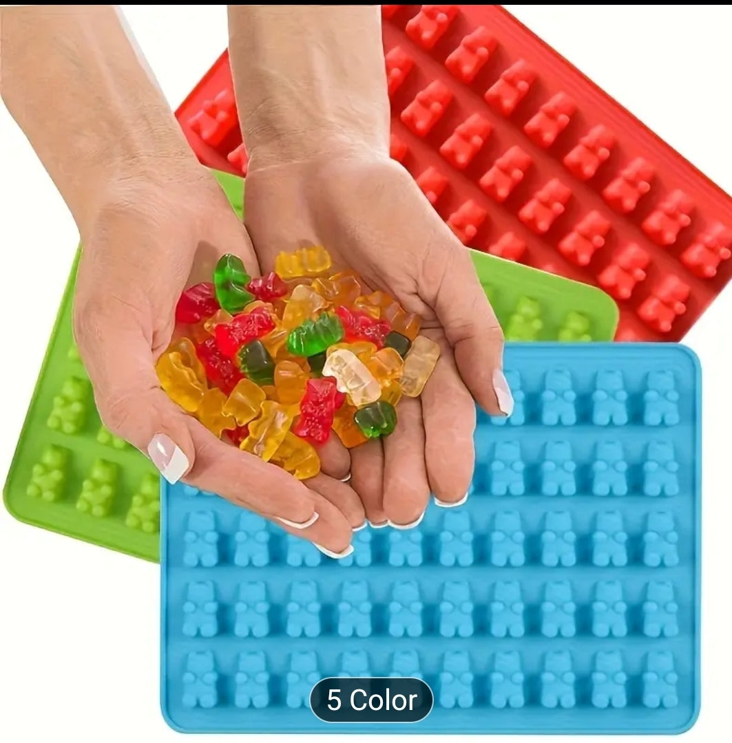Moldes de silicona para ositos de gomita o chocolate
