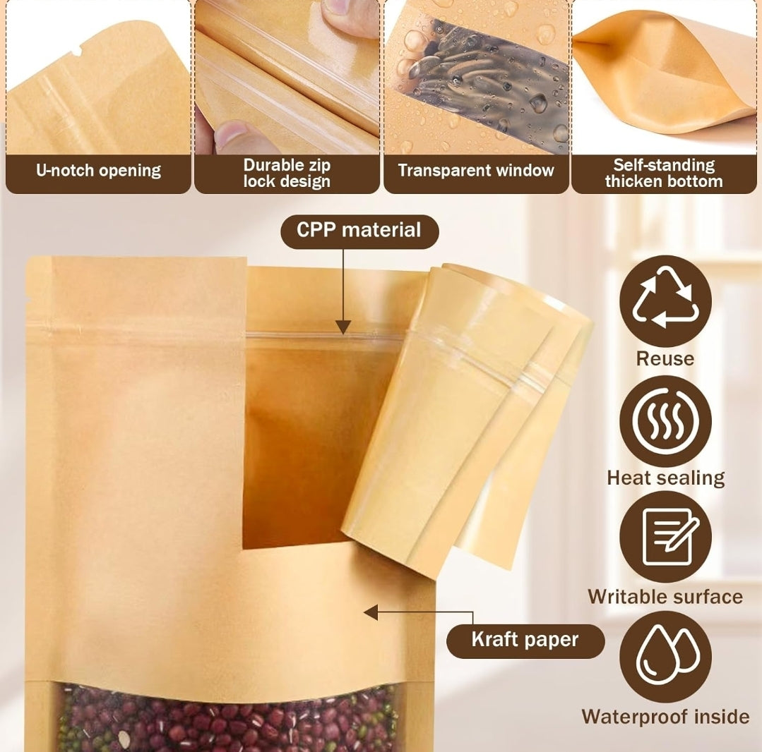 mini bolsas de papel kraft de 3,5 x 5,5 pulgadas 10 PAQ.