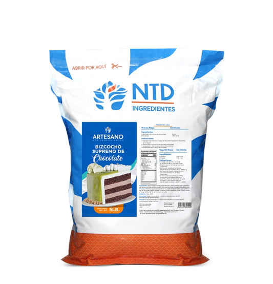 Bizcocho de Chocolate Supremo Artesano disponible en Funda 5 Lb