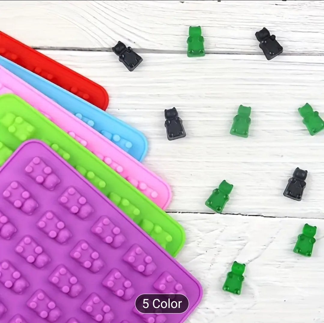 Moldes de silicona para ositos de gomita o chocolate