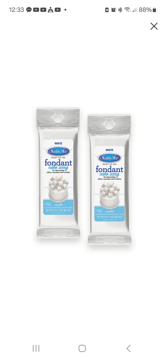 Satin Ice Blanco fondant