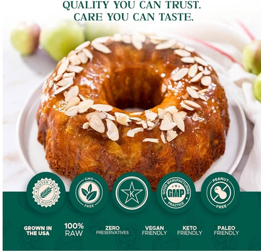 Almendras en rodajas sin sal crudas de alta calidad, 1 onzas