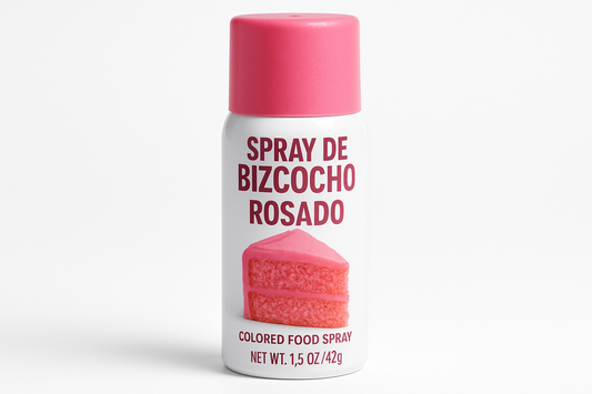 Spray de bizcocho rosado