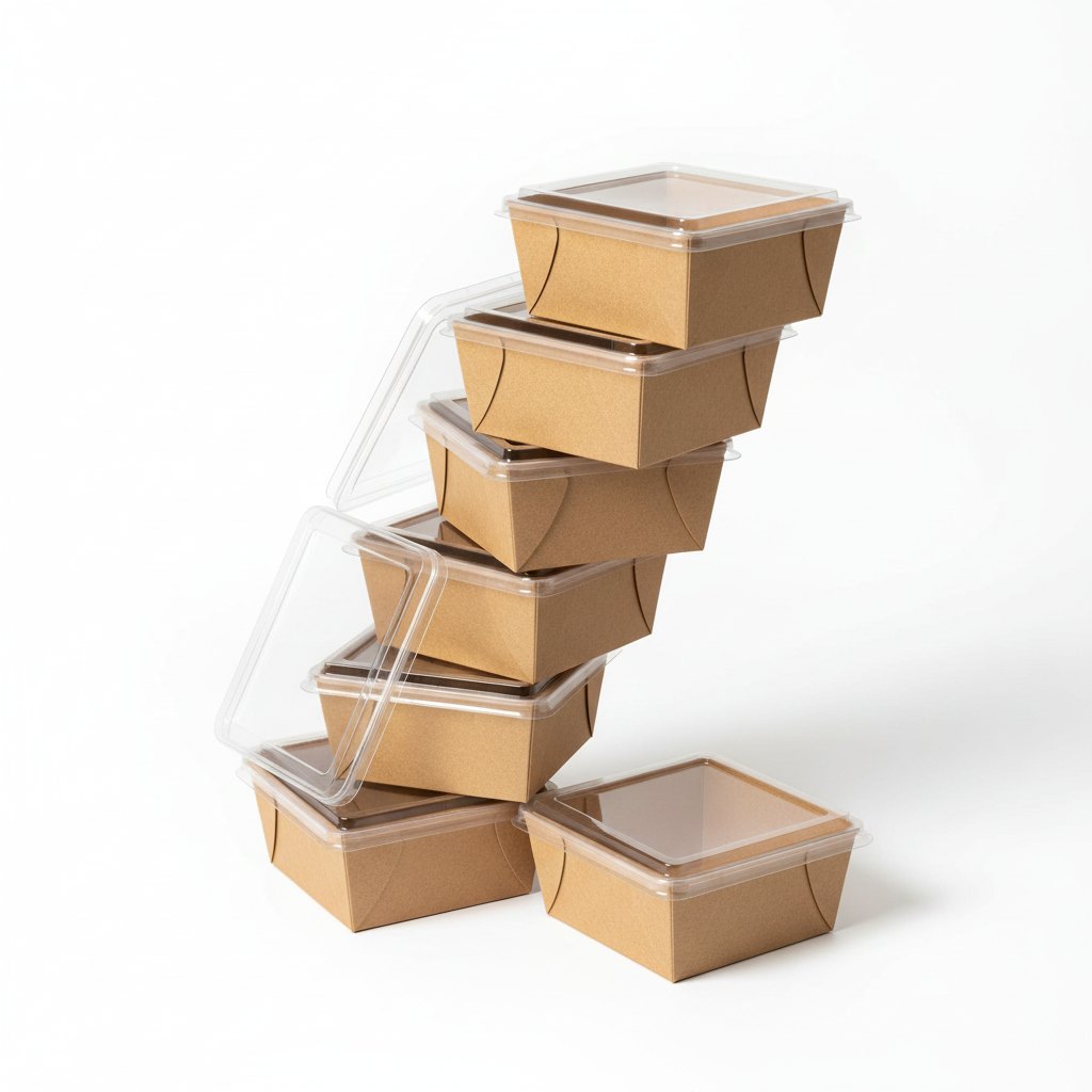 Stacked dessert boxes